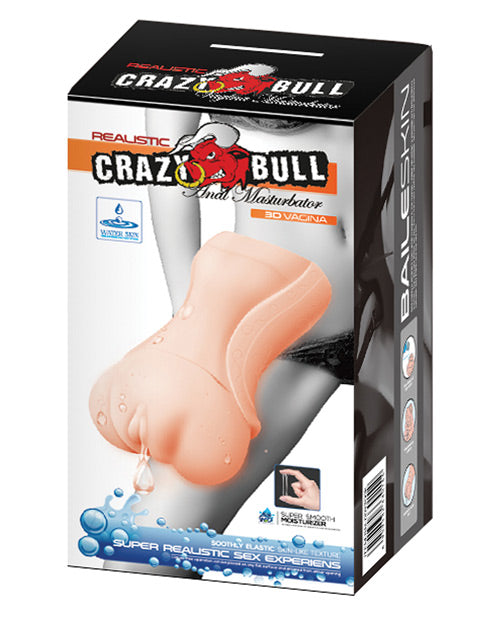 Crazy Bull BM-009200K Realistic Vagina Masturbator Sleeve, TPR, 5.31"