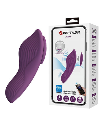 Pretty Love BW-022100HP Mane Magnetic App-Controlled Panty Vibe, Purple