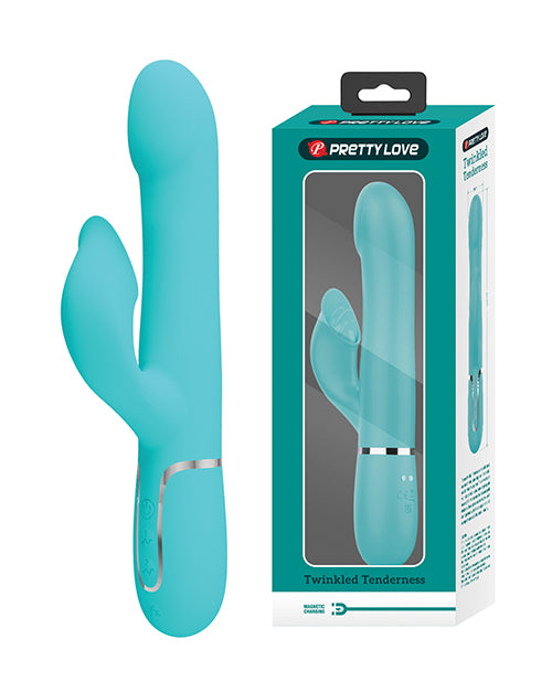 Pretty Love Falin Rabbit Vibrator, Aqua, 7 Intensities