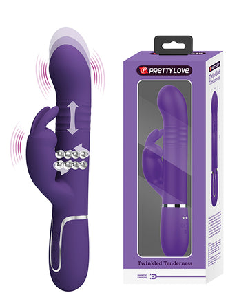 Pretty Love Twinkled Tenderness Coale Thrusting Rabbit, Purple