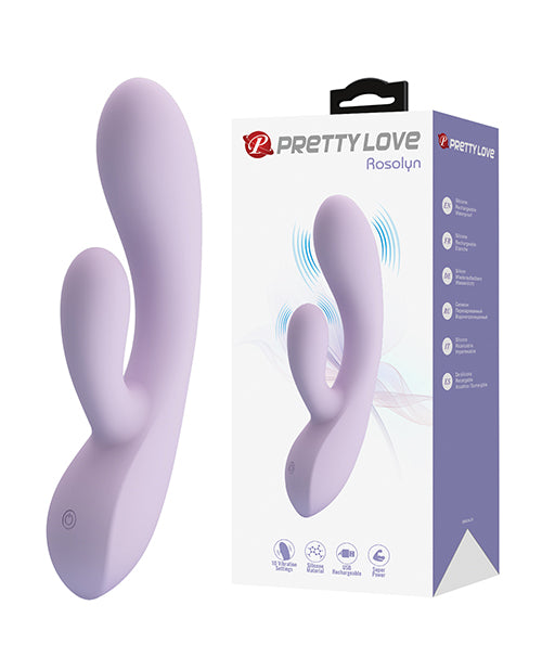 Pretty Love Rosalyn Rabbit Vibrator, Lilac – 10-Mode Dual Stimulation