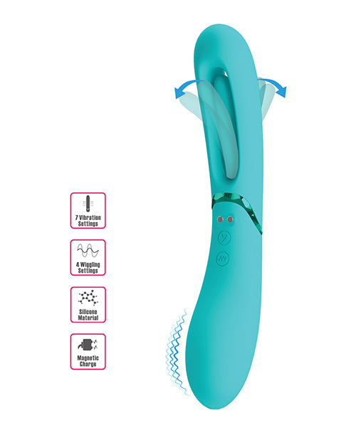 Pretty Love Romance Lexie Flapping G-Spot Massager, Aqua