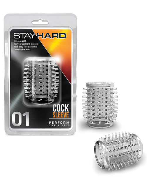 Blush Novelties BL-00102 Stay Hard Cock Sleeve 01, Clear TPE