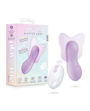Blush Novelties BL-00121 Flutter Love Clitoral Vibrator, 10 Modes, Splashproof