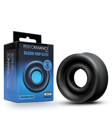 Blush Novelties BL-010225 Performance Silicone Pump Sleeve Medium, Black