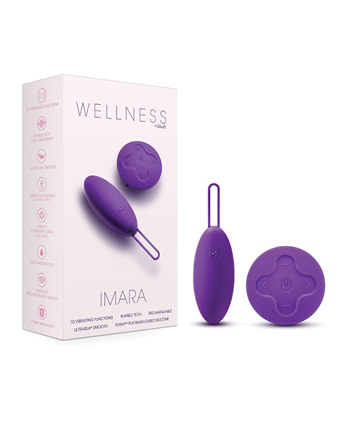 Blush Novelties BL-05401 Imara Vibrating Egg w/Remote, Purple, 10 Modes