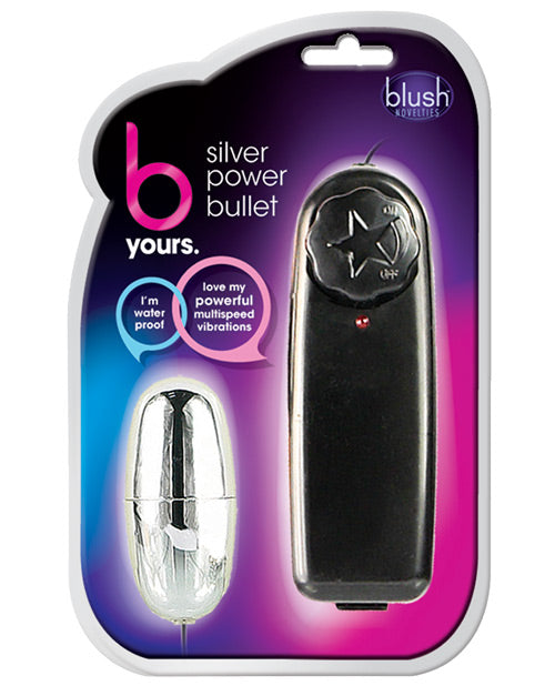 Blush Novelties BL-05506 Silver Power Bullet, 2.25" Multispeed, Waterproof