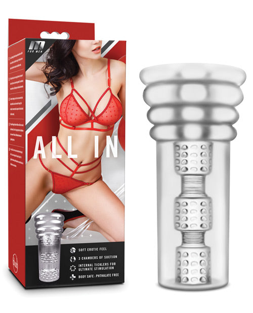 Blush Novelties BL-06512 All In Clear Stroker, TPE, 6" L