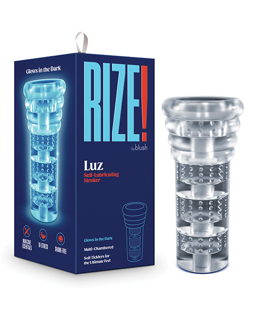 Blush Novelties BL-06519 Rize Luz Stroker, Glow in the Dark TPE