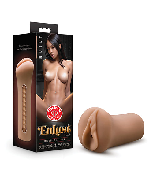Blush Novelties EnLust Realistic Pussy Stroker - Molly, Tan
