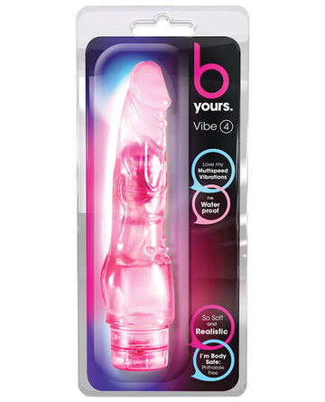 Blush Novelties BL-10120 B Yours Vibe #4, Pink, 8-inch Vibrator