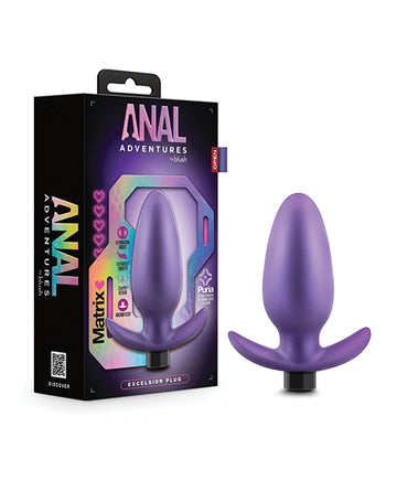 Blush Novelties BL-10801 Excelsior Plug, Violet Silicone, 10 Settings