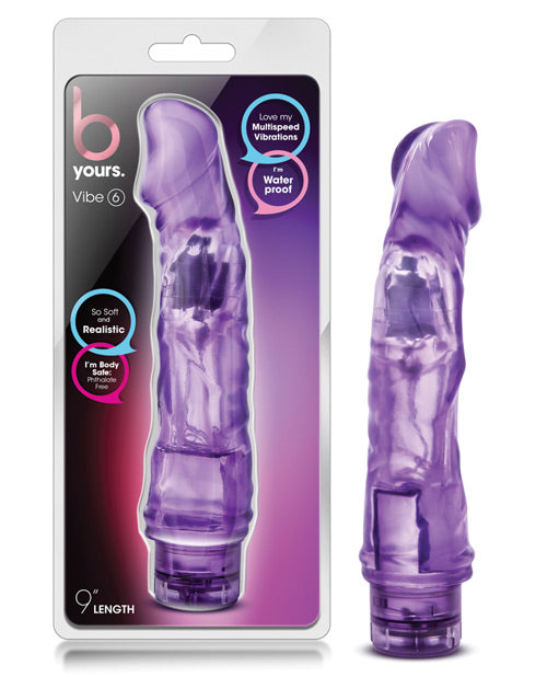 Blush Novelties BL-11311 B Yours Vibe #6, 8.5 Inch Purple Vibrator