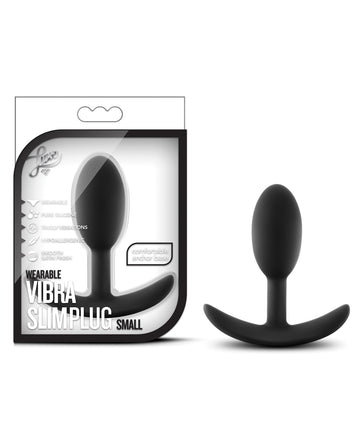 Blush Novelties BL-11855 Luxe Wearable Vibra Slim Plug, Black, 3.5" L