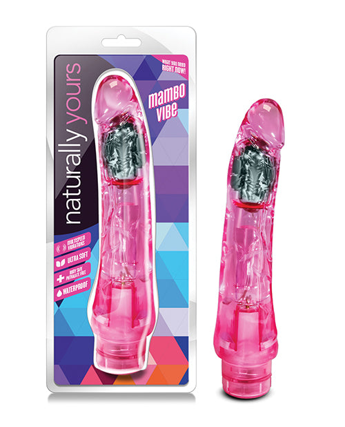 Blush Novelties BL-12010 Mambo Vibe - Pink, 9 Inch, TPE, Waterproof