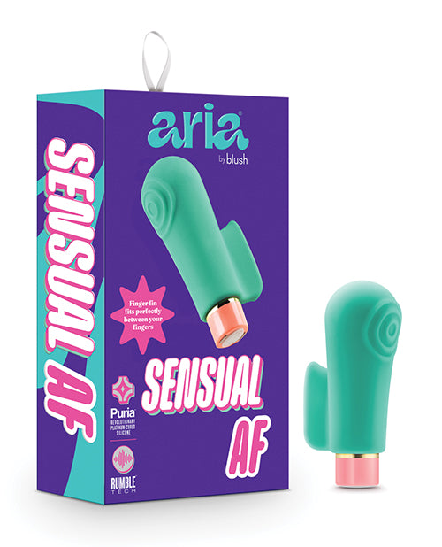 Blush Novelties BL-12422 Aria Sensual AF Teal Vibrator, 10 Functions