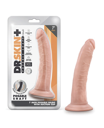Blush Novelties BL-12903 Dr. Skin Plus 7" Posable Dildo, TPE