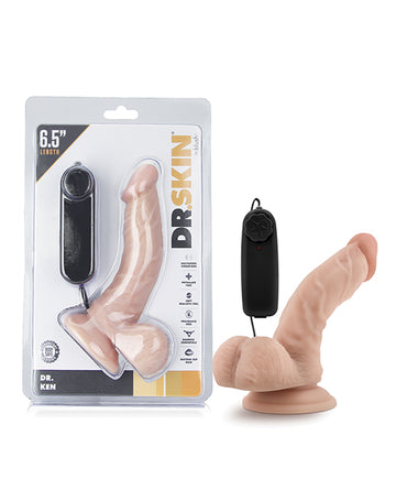 Blush Novelties BL-13483 Dr. Ken Vibrating Cock w/Suction Cup, 5.75" Insertable
