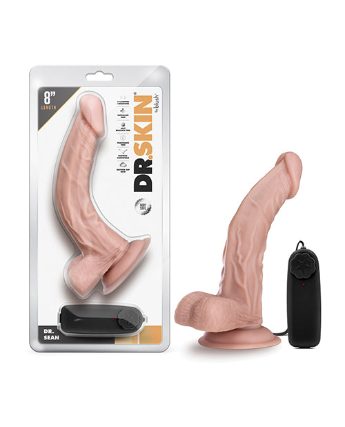 Blush Novelties BL-13493 Dr. Sean 8" Cock Vibrator, Realistic Skin, Multi-Speed