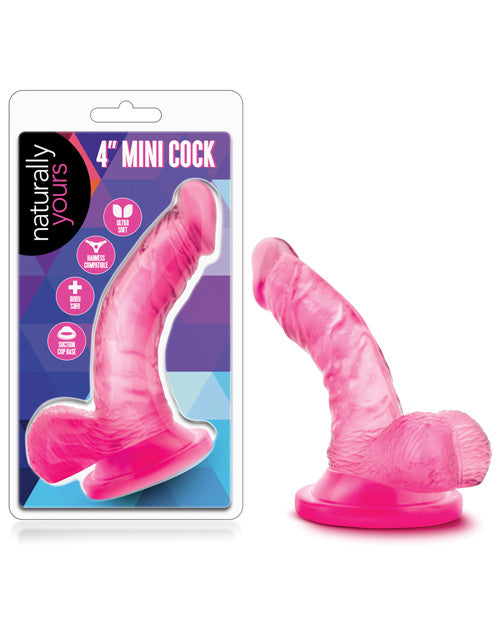 Blush Novelties BL-13600 Naturally Yours Mini Cock, Pink Vibrating
