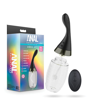 Blush Novelties BL-15095 Anal Adventures Aqua Jet, Black, 3-Speed Jet, IPX7