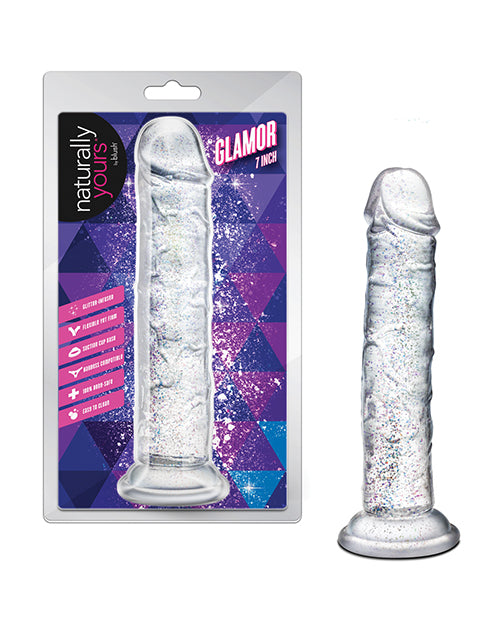 Blush Novelties BL-16509 Glamor Dildo, 7-Inch TPE with Suction Cup Base