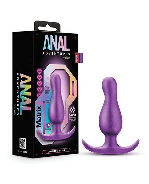 Blush Novelties BL-18521 Matrix Quantum Plug, Purple Silicone, 3.5" Length