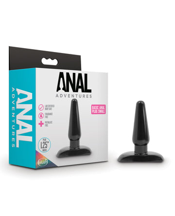 Blush Novelties BL-18615 Basic Anal Plug - Small, Black, PVC