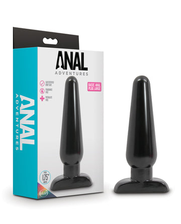 Blush Novelties BL-18915 Basic Anal Plug, Large, Black