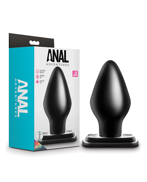 Blush Novelties BL-19905 Anal Adventures XXL Plug, Black PVC