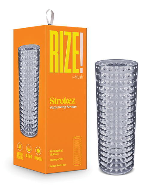 Blush Novelties BL-20129 Rize Strokez Sleeve, Clear TPE