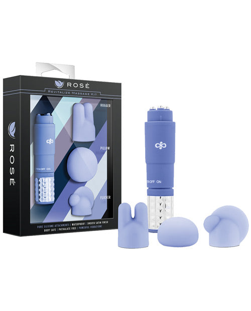 Blush Novelties BL-20811 Revitalize Vibrating Massage Kit, Periwinkle
