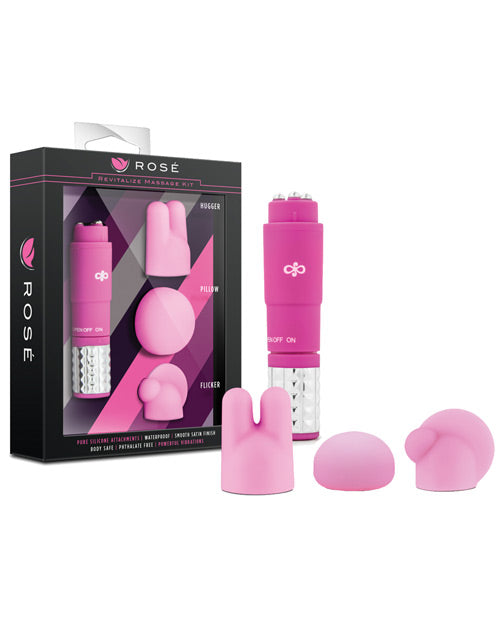 Blush Novelties BL-20815 Revitalize Massage Kit, Pink ABS Silicone