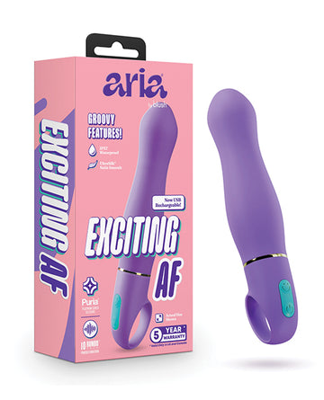 Blush Novelties BL-22902 Aria 2.0 Rechargeable Vibe, Indigo