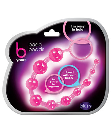 Blush Novelties BL-23110 Basic Anal Beads, Pink, 10 Beads