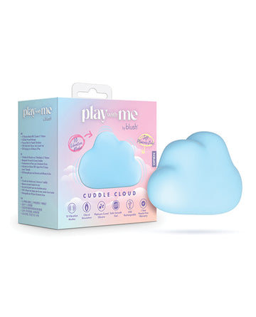Blush Novelties BL-24502 Play With Me Cuddle Cloud, Blue Vibrating Massager