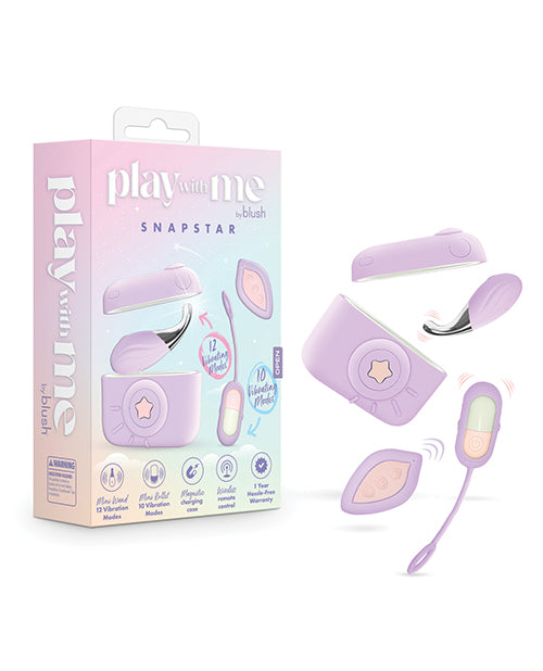 Blush Novelties BL-24511 Snapstar 4-Piece Vibrator Set, Body-Safe Silicone