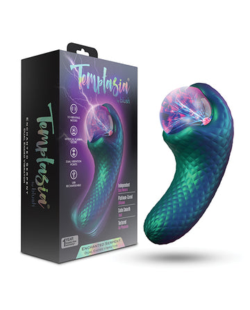 Blush Temptasia Enchanted Serpent Dual Motor Pulse Vibrator with Plasma Globe