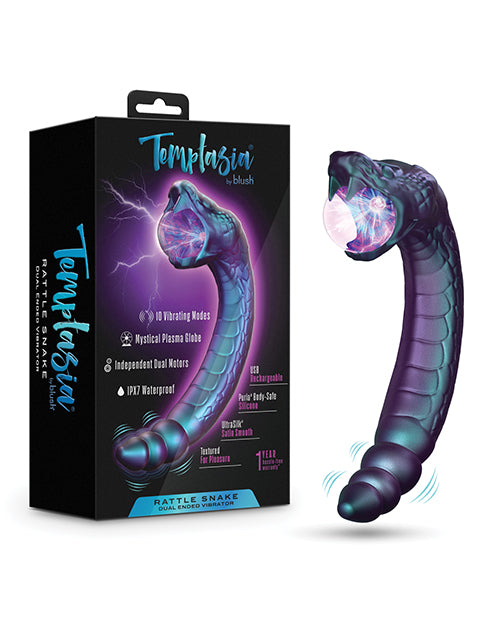 Blush Novelties BL-25032 Rattle Snake Pulse Vibrator, 10 Modes, Waterproof, USB
