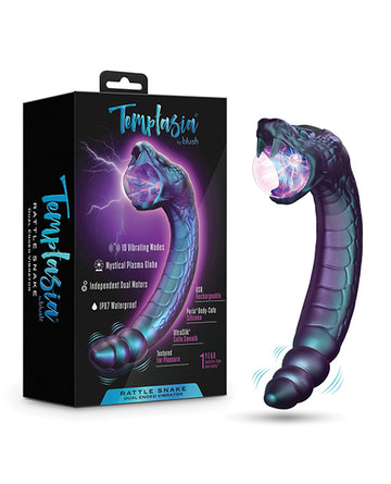 Blush Novelties BL-25032 Rattle Snake Pulse Vibrator, 10 Modes, Waterproof, USB