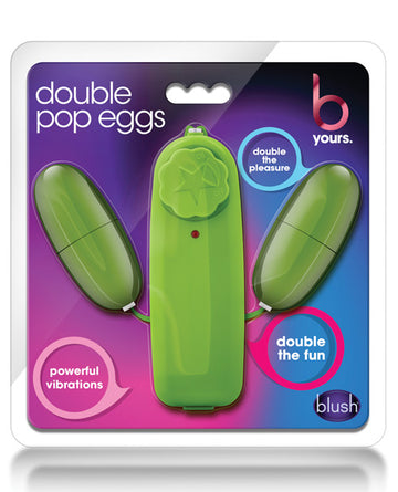 Blush Novelties BL-25522 Double Pop Eggs, Lime, Multispeed