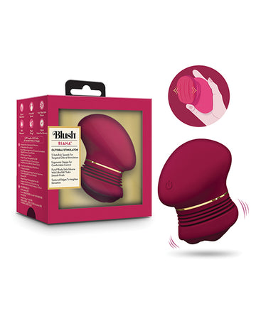 Blush Novelties Riana Clitoral Stimulator, Burgundy