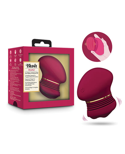 Blush Novelties Riana Clitoral Stimulator, Burgundy