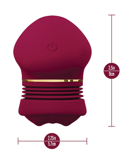 Blush Novelties Riana Clitoral Stimulator, Burgundy