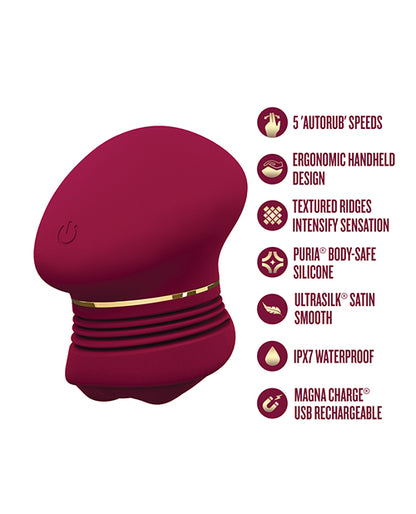 Blush Novelties Riana Clitoral Stimulator, Burgundy