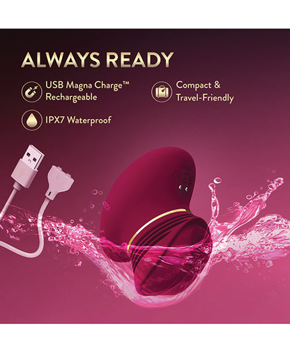Blush Novelties Riana Clitoral Stimulator, Burgundy