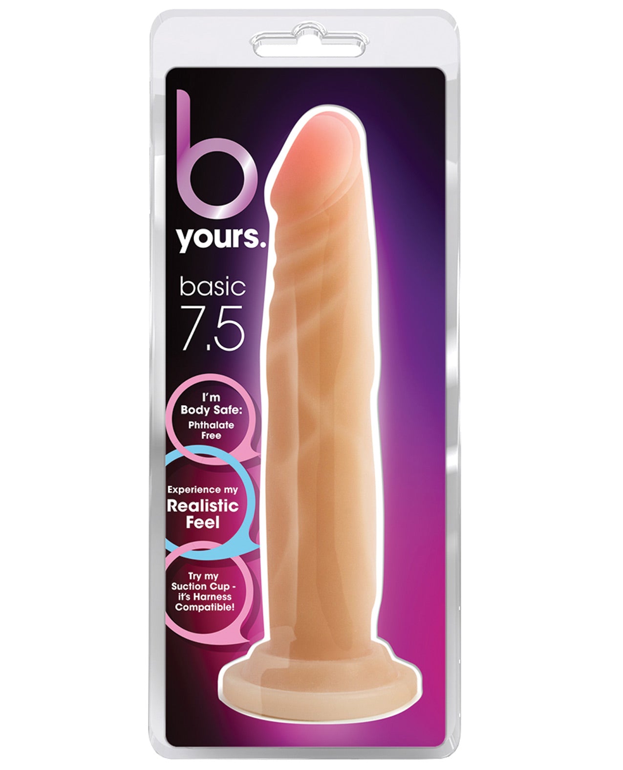 Blush Novelties Dr. Skin 7.5 in. Basic Suction Cup Adult Toy, Beige