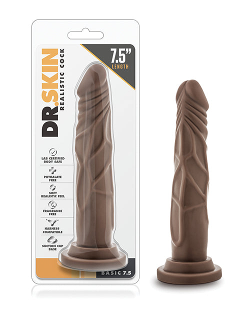 Blush novelties BL-26116 Realistic Dildo, 7.5", Brown