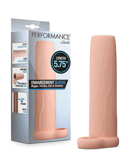 Blush Novelties BL-26843 Enhancement Sleeve, 5.75" TPE, Beige