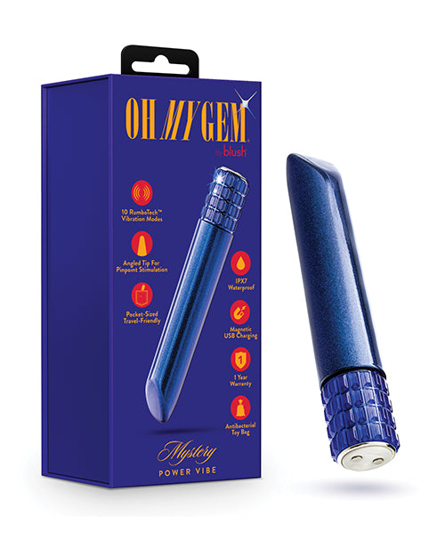 Blush novelties BL-27402 Oh My Gem Mystery Bullet, Sapphire, 10 Modes